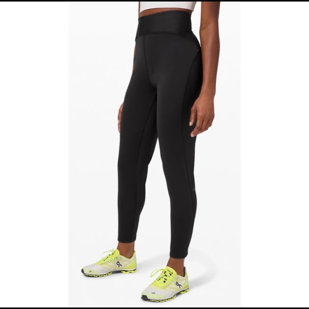Lululemon Chase The Chill Black Fleece Lined Leggings